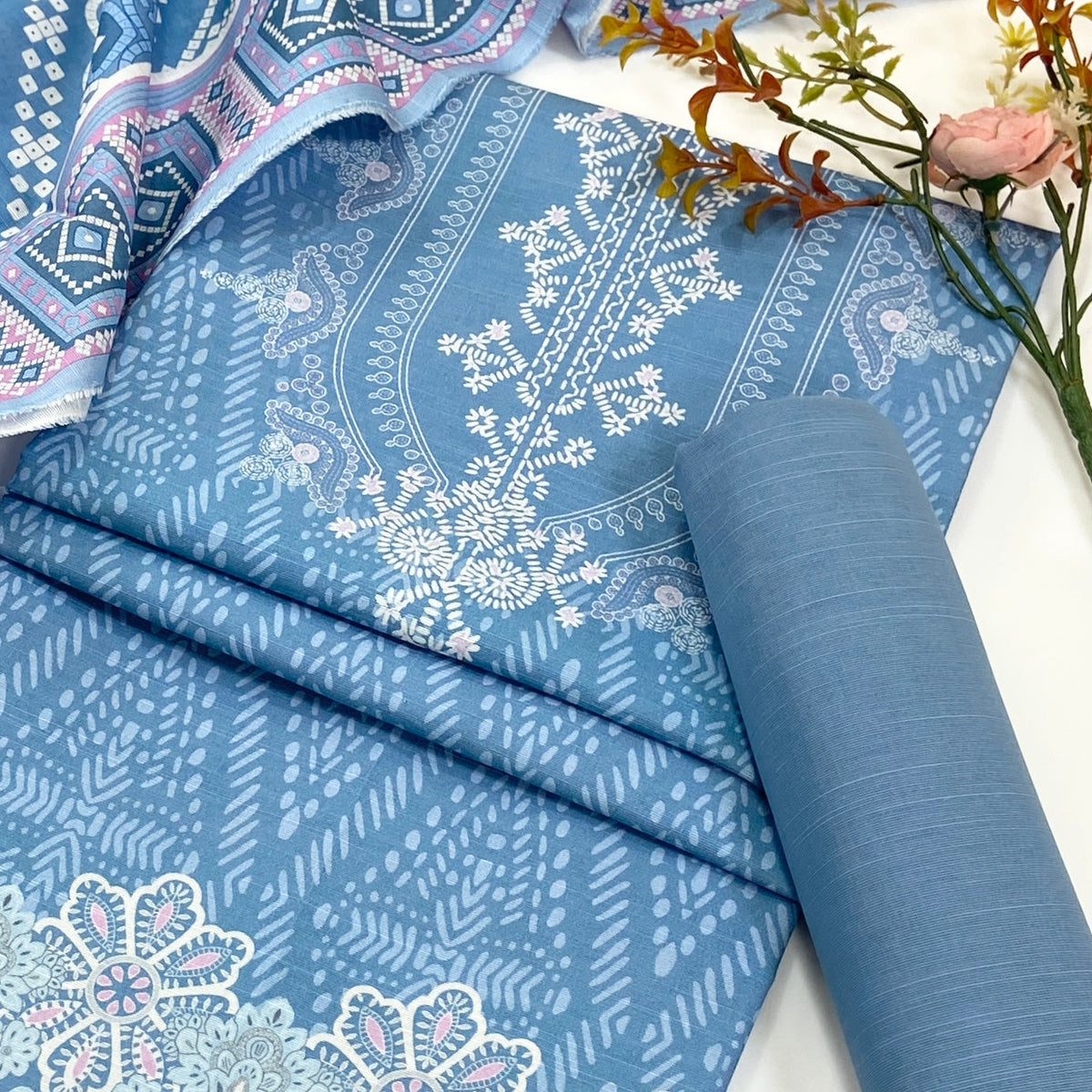 Belleza Digital Printed Khaddar 3PC
