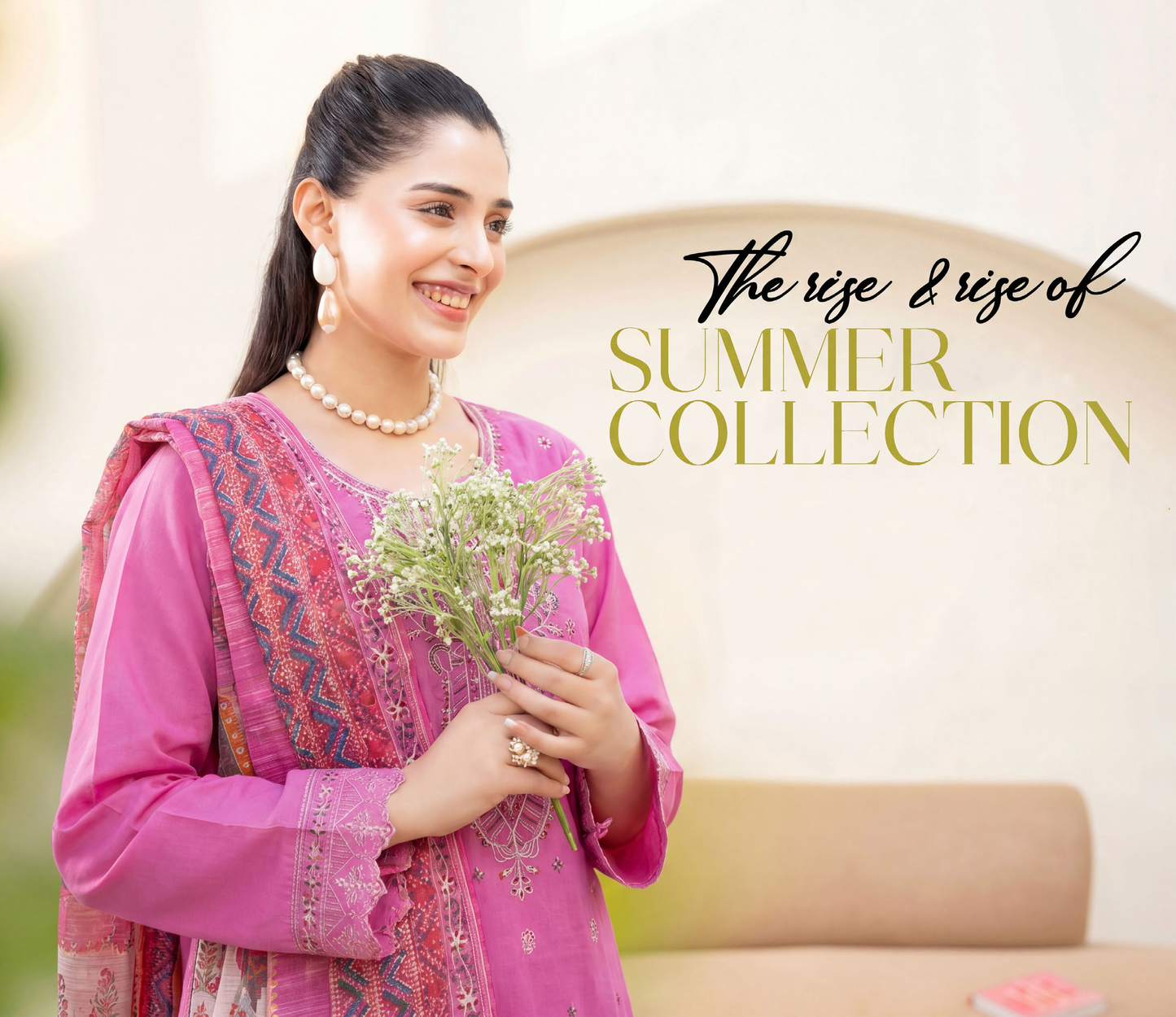 Meadows By Anaya Noor Emb Lawn With Organza Patches 3PC