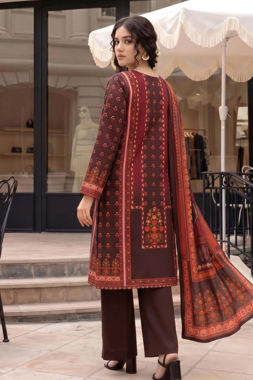 Malhaar Digital Printed Linen 3PC