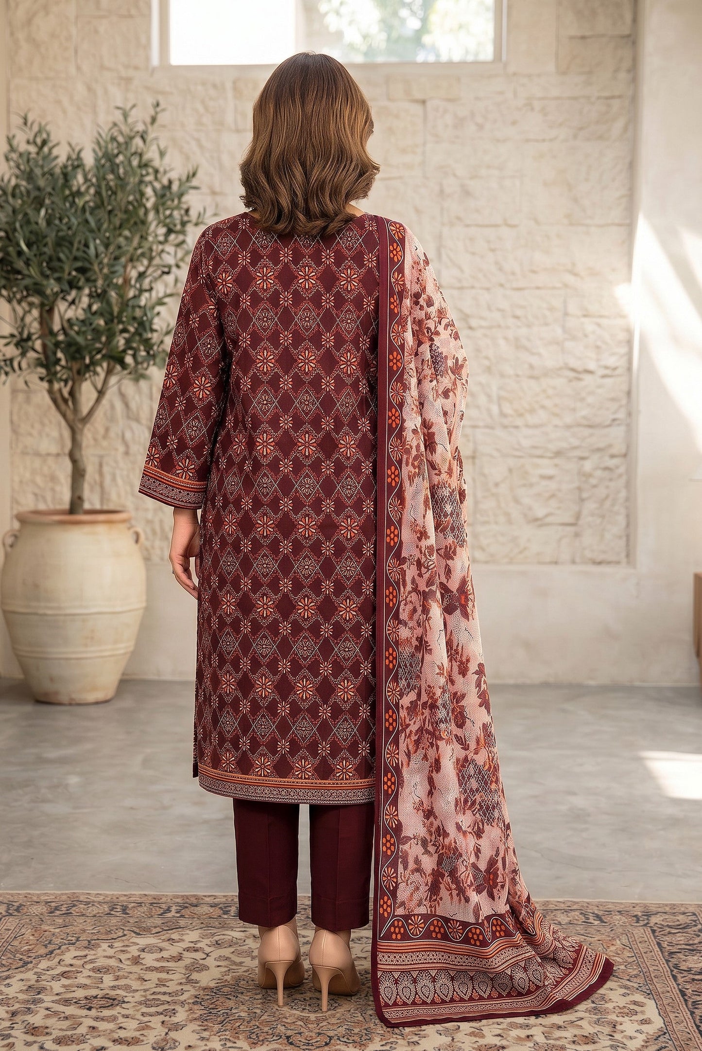 Riwaaz By Anaya Noor Printed and Emb Lawn 3PC
