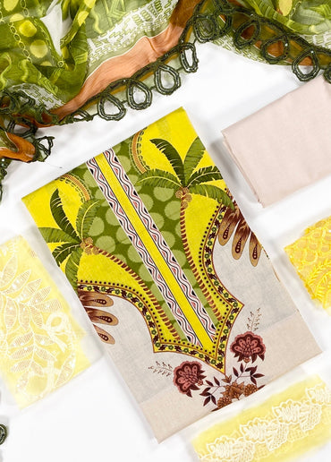 (Bundle OF 5) M.Prints Yellow (Each Suit Price 3350)