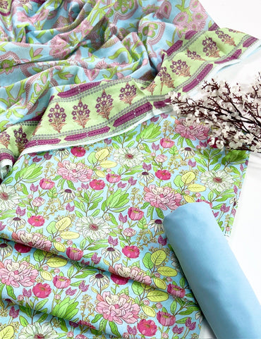Mashaim Digital Printed Lawn 3PC