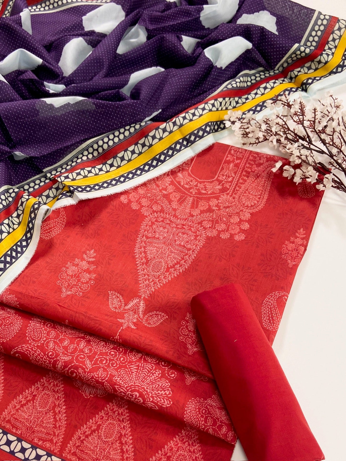 Mashaim Digital Printed Lawn 3PC