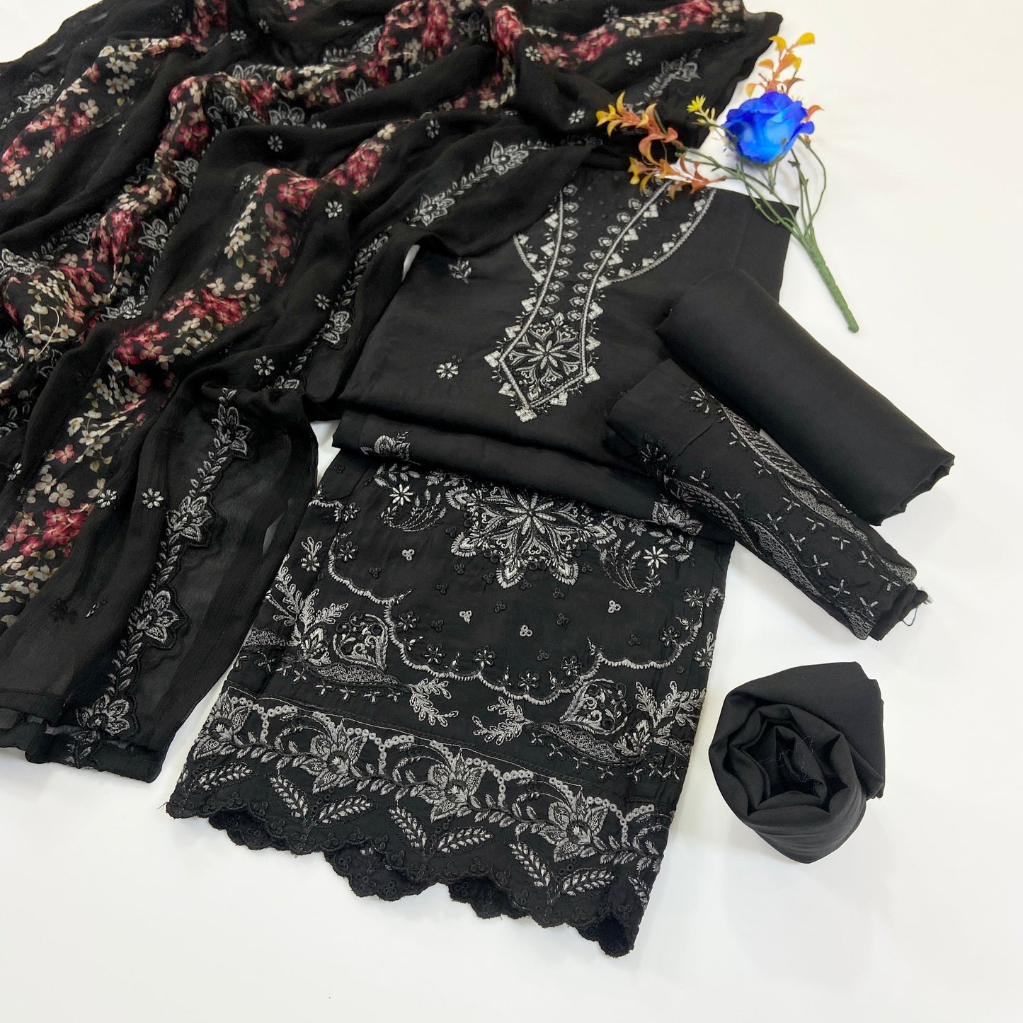 Bundle OF 08 | Lazer Kari By Anaya Noor | Viscose 3PC