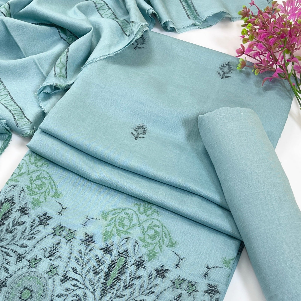 Bundle OF 06 | Sapphire | Jacquard Karandi 3PC