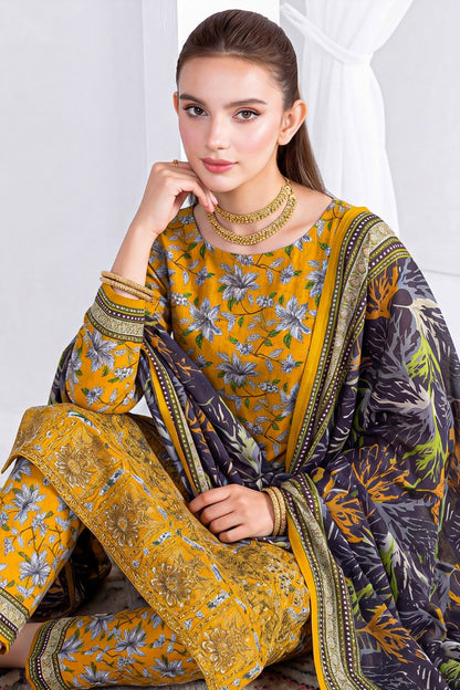Aks-e-Noor By Anaya Noor Emb Laser-Cut Lawn 3PC