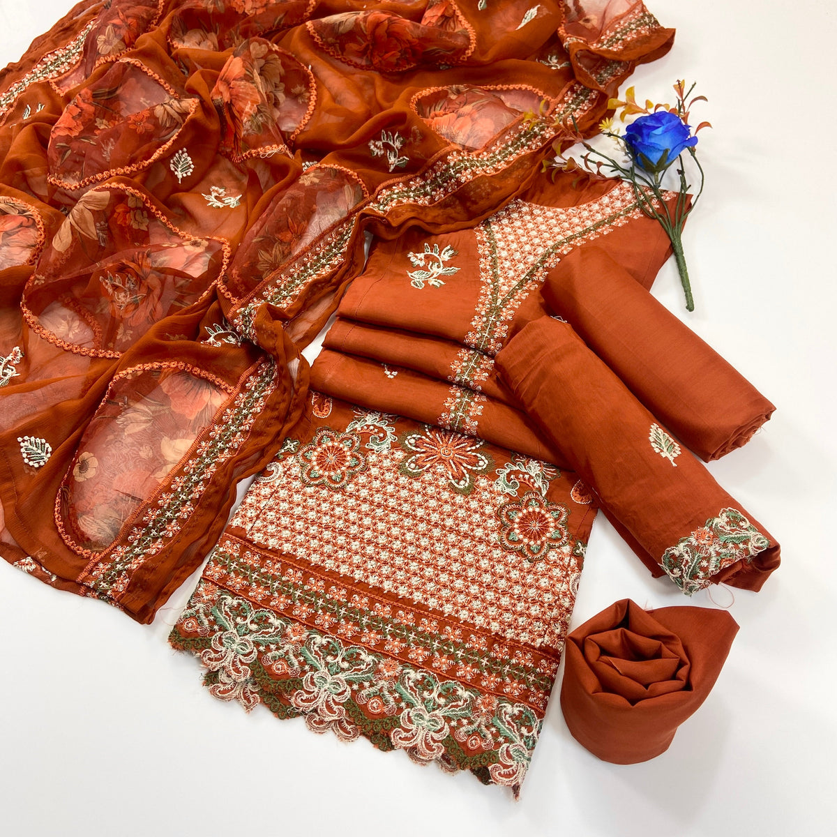 Bundle OF 08 | Lazer Kari By Anaya Noor | Viscose 3PC