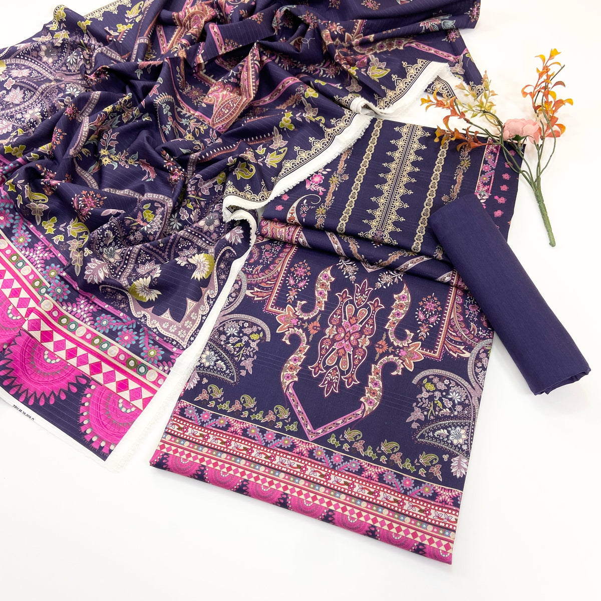 Bundle OF 10 | Zesh | Velvet Dora Viscose 3PC