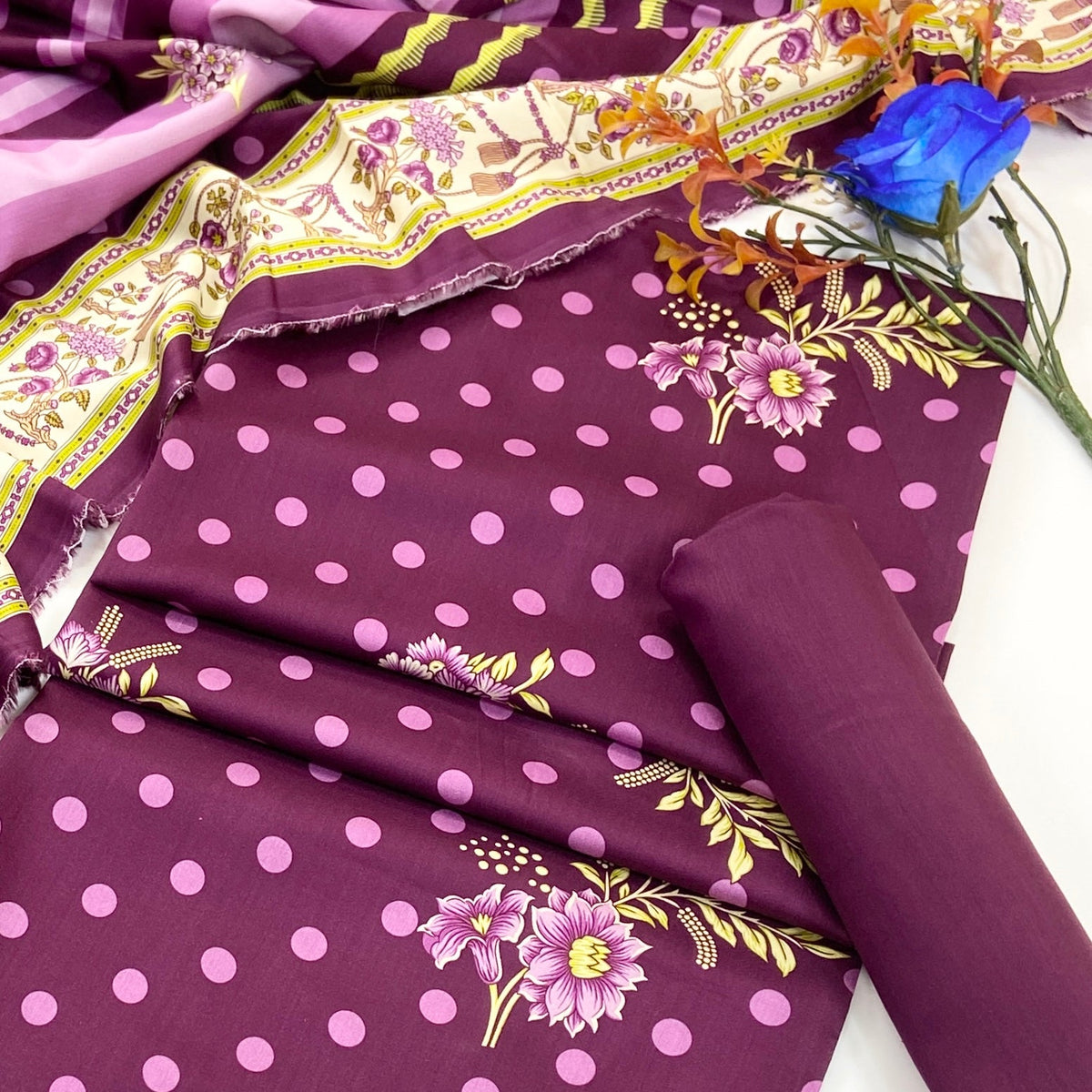 Bundle OF 10 | Rijja By Murashe | Linen Viscose 3PC (V-2)