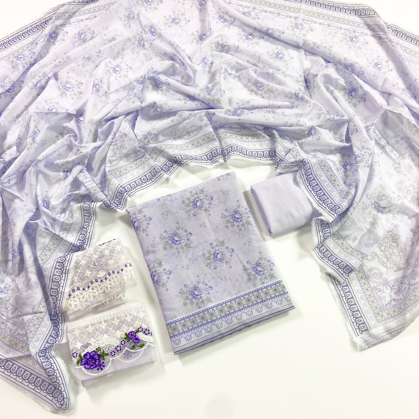 Shanaya Digital Emb Lawn 3PC
