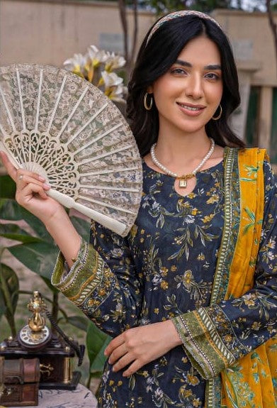 Aabroo By Anaya Noor Emb With Laser-Cut Lawn 3PC
