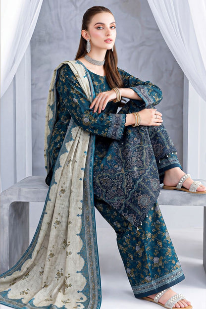 Aks-e-Noor By Anaya Noor Emb Laser-Cut Lawn 3PC