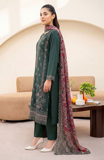 Meadows By Anaya Noor Emb Lawn With Organza Patches 3PC