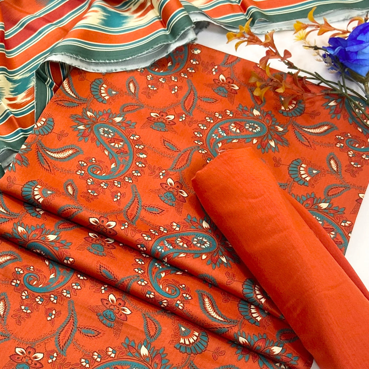 Bundle OF 10 | Rijja By Murashe | Linen Viscose 3PC (V-2)