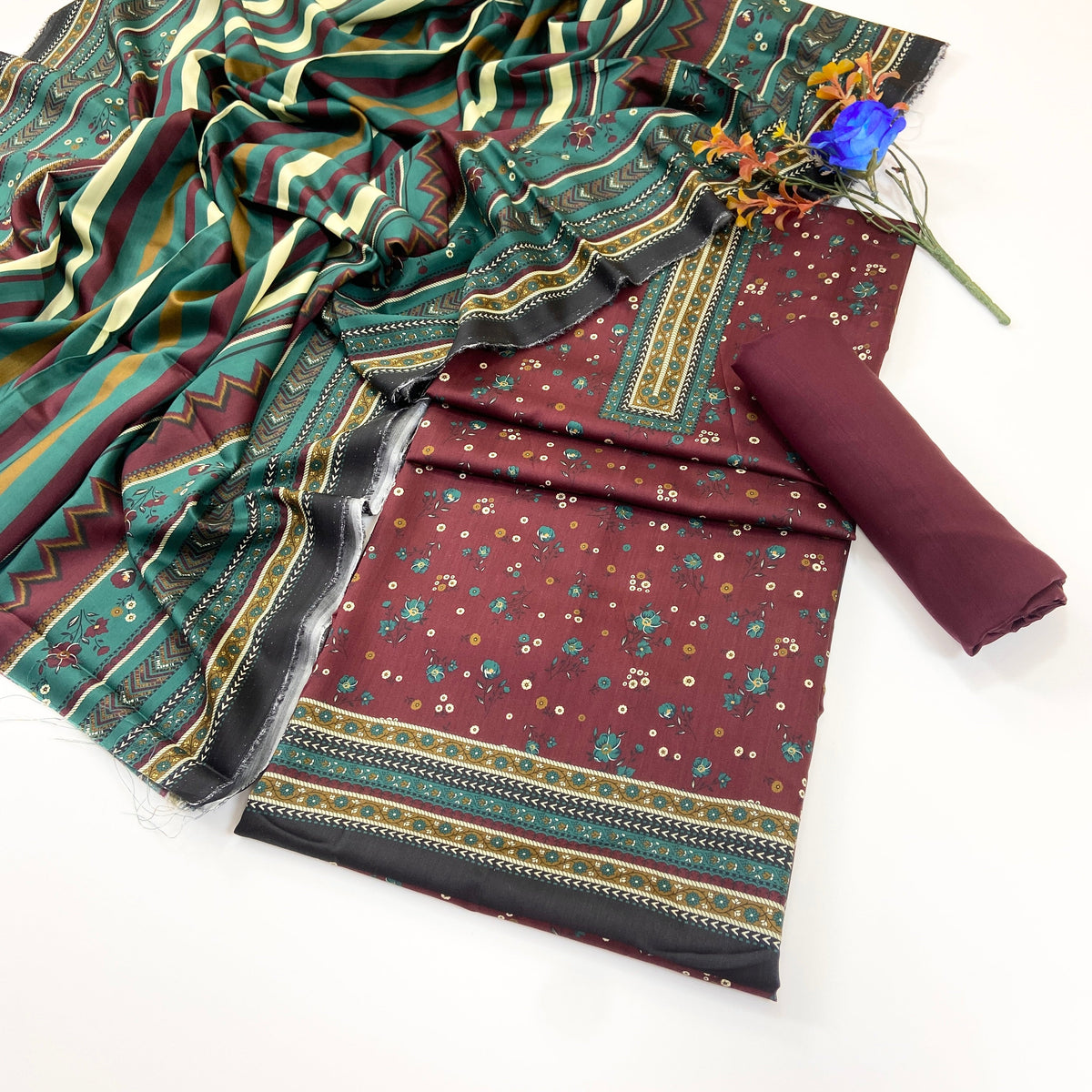 Bundle OF 10 | Rijja By Murashe | Linen Viscose 3PC (V-2)