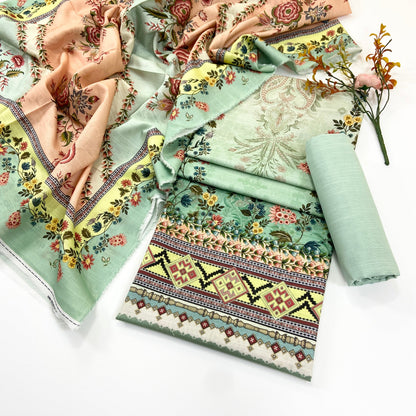 Belleza Digital Printed Khaddar 3PC
