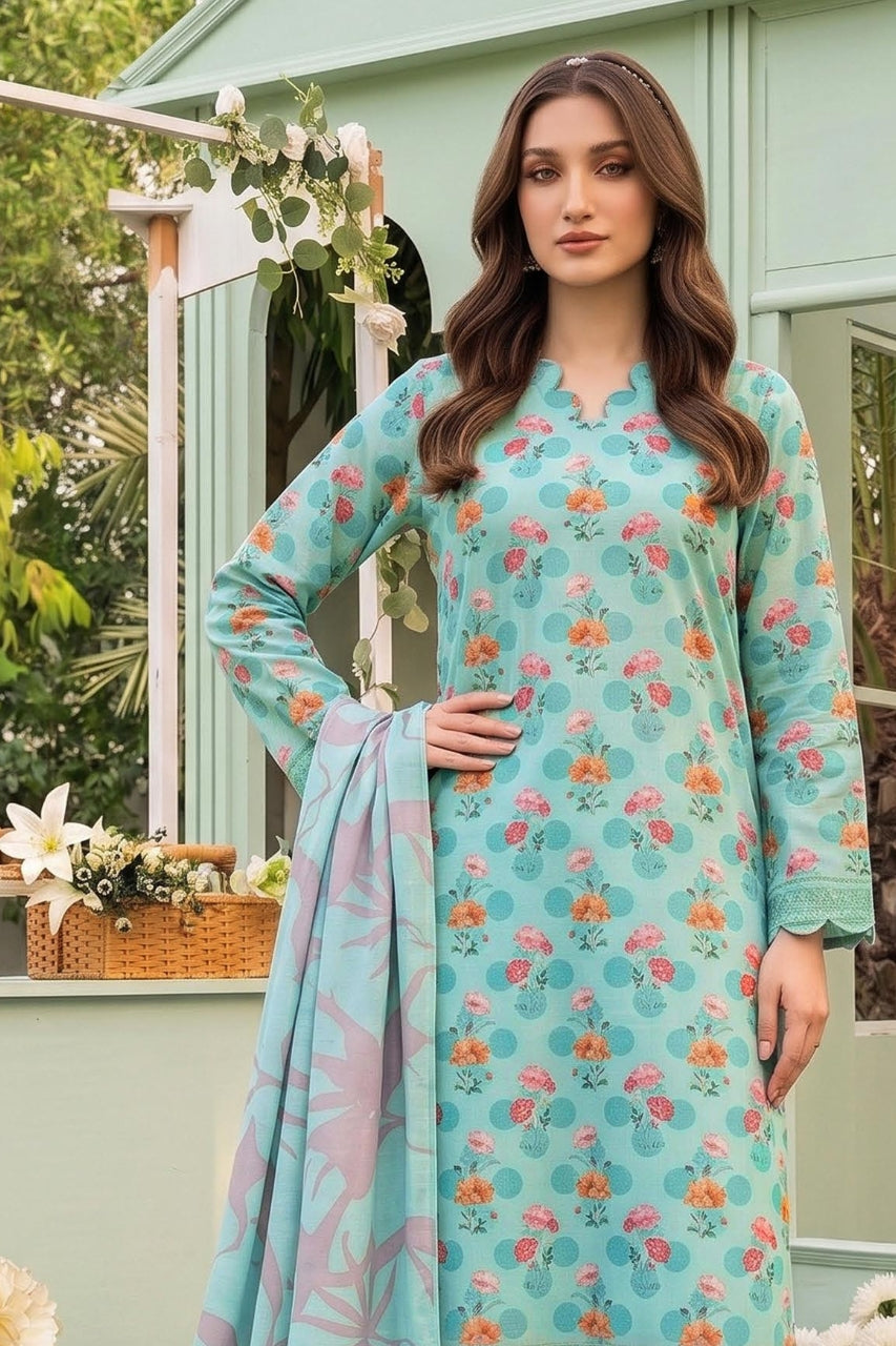 Belleza Digital Printed Khaddar 3PC