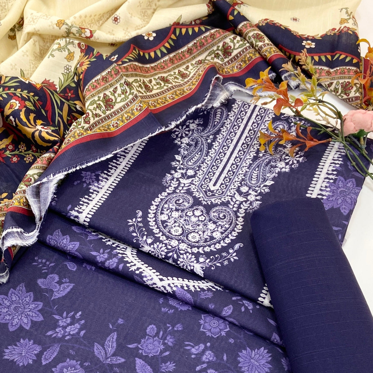 Belleza Digital Printed Khaddar 3PC