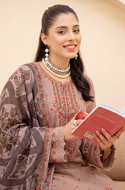 Meadows By Anaya Noor Emb Lawn With Organza Patches 3PC