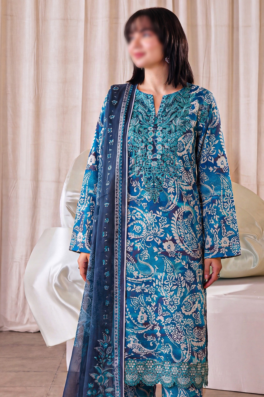 Bundle OF 10 | Asifa Nabeel | Shamoz Silk 3PC