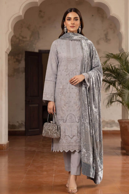 Bundle OF 06 | Khoshbo Sa By Anaya Noor | Dhanak with Plachi Shawl 3PC