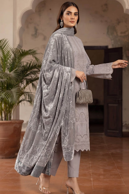 Bundle OF 06 | Khoshbo Sa By Anaya Noor | Dhanak with Plachi Shawl 3PC