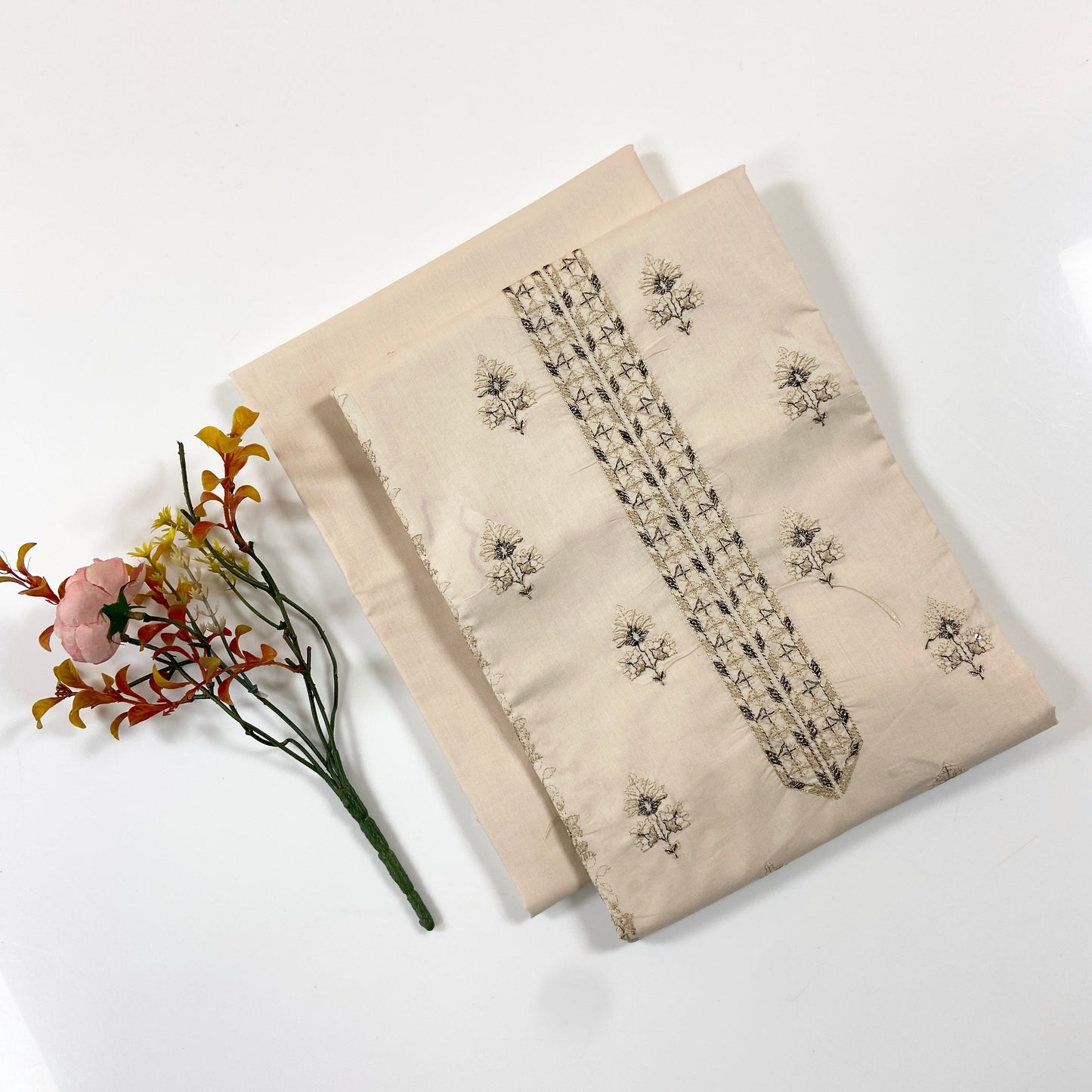 Cross Stitch Plain Emb Shirt & Trouser Lawn 2PC