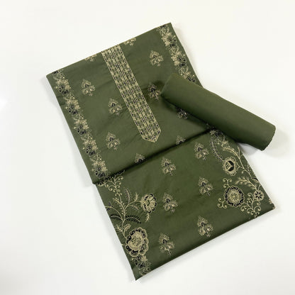 Cross Stitch Plain Emb Shirt & Trouser Lawn 2PC