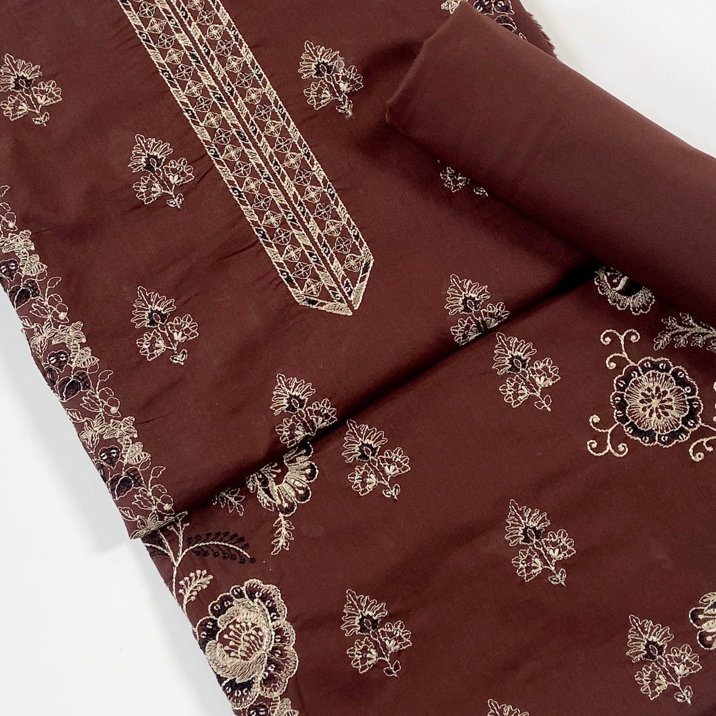 Cross Stitch Plain Emb Shirt & Trouser Lawn 2PC