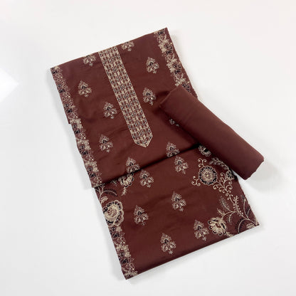 Cross Stitch Plain Emb Shirt & Trouser Lawn 2PC