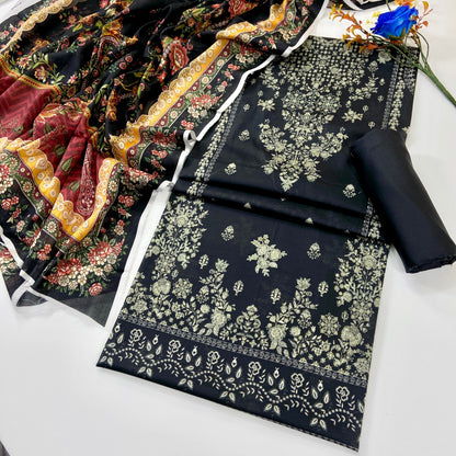 Mausummery Digital Printed Lawn 3PC