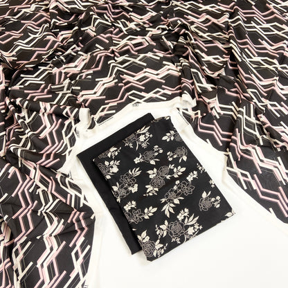 Bundle OF 08 | Zesh | Linen Viscose 3PC (A)