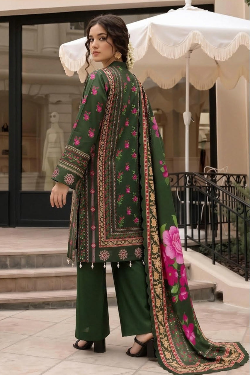 Malhaar Digital Printed Linen 3PC
