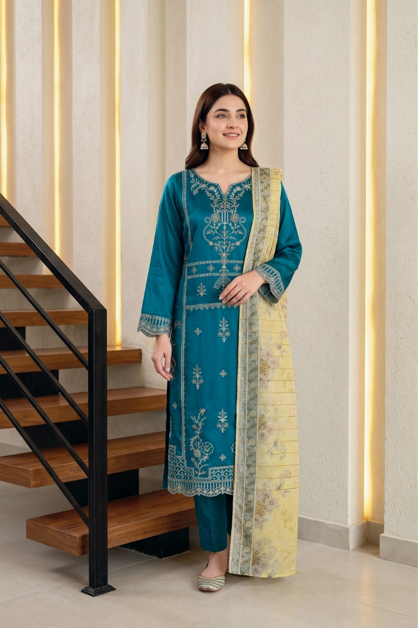 Saphira By Tawakkal Satin 3PC
