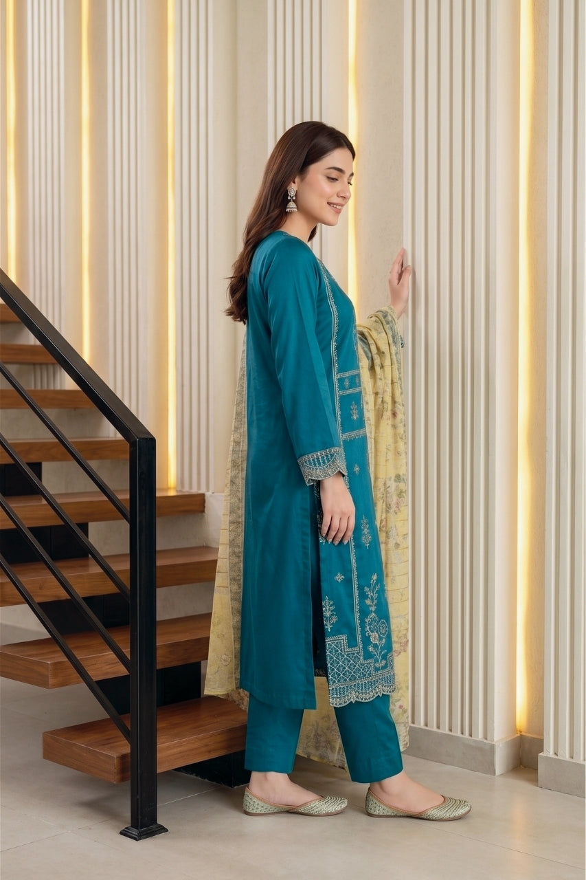 Saphira By Tawakkal Satin 3PC