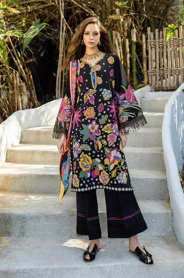 Esmel By Mushq Plain Emb Lawm 3PC