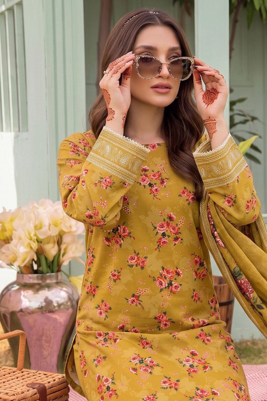 Belleza Digital Printed Khaddar 3PC