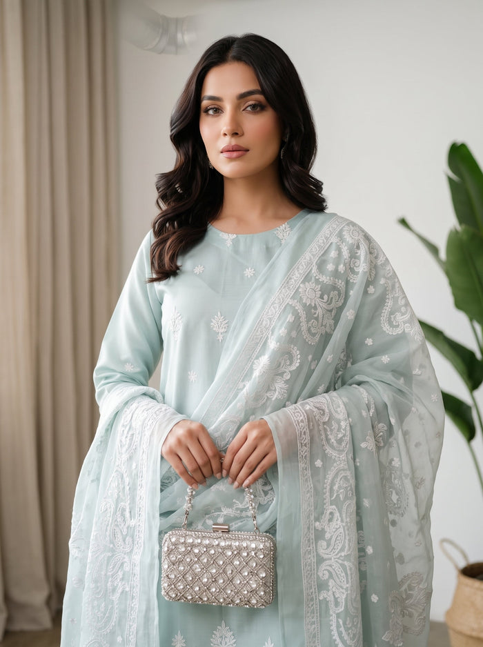 Bundle OF 10 | White Rose By Anaya Noor | Viscose 3PC - image 14