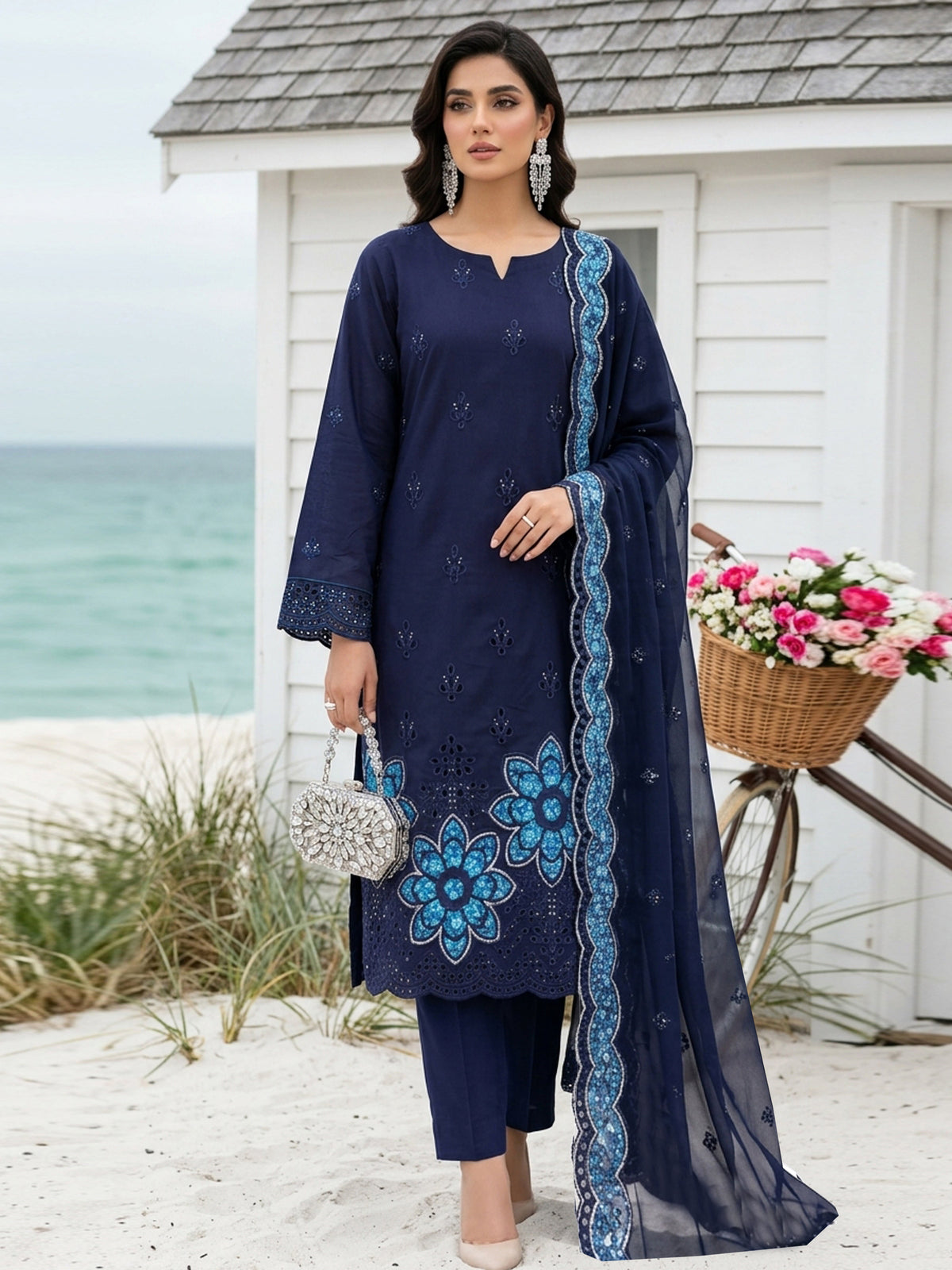 Bundle OF 8 | Sarma By Anaya Noor | Linen Viscose 3PC