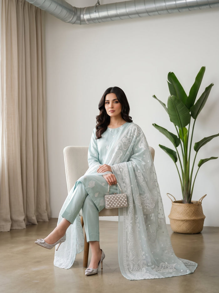 Bundle OF 10 | White Rose By Anaya Noor | Viscose 3PC - image 13