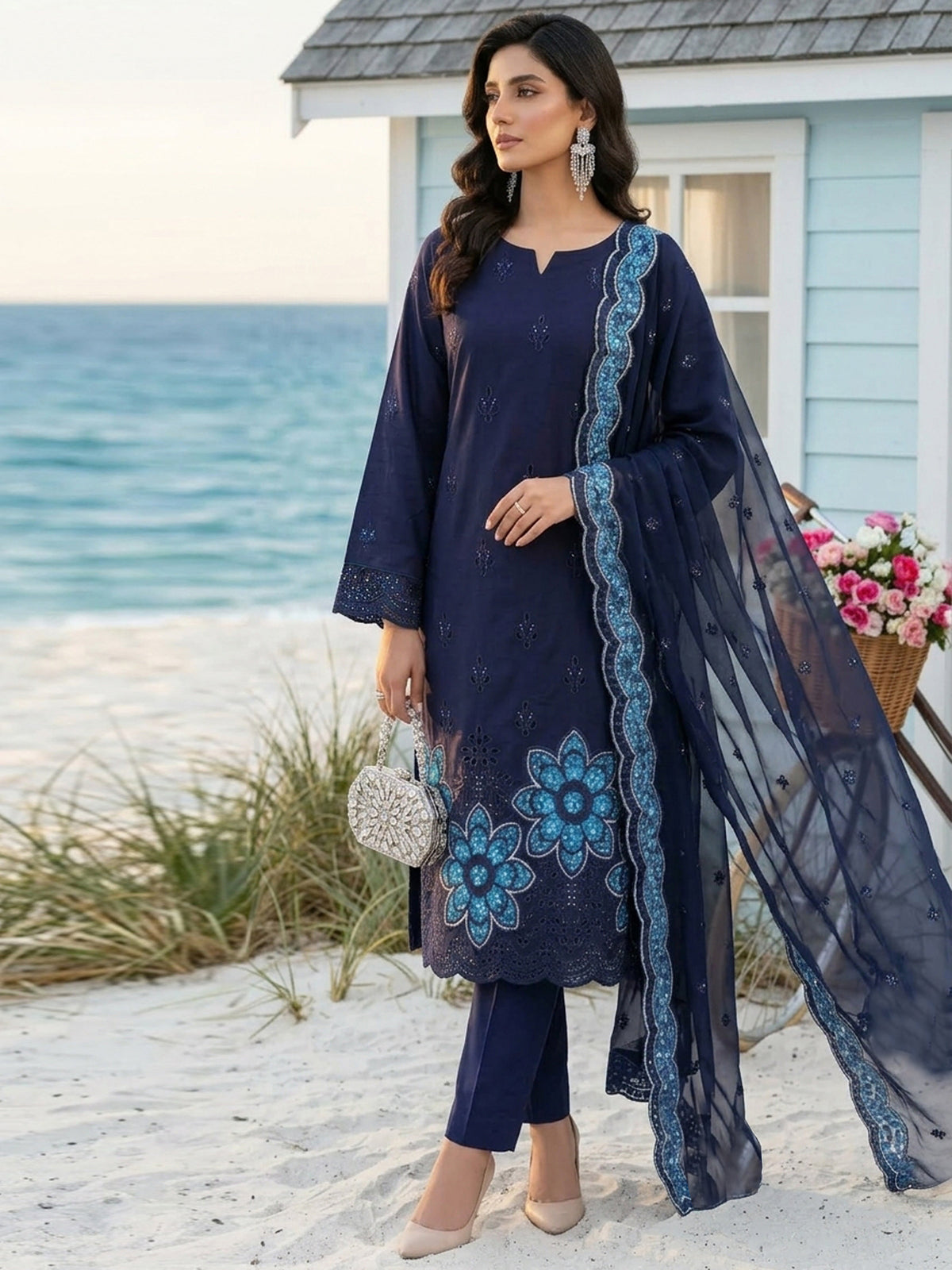 Bundle OF 8 | Sarma By Anaya Noor | Linen Viscose 3PC