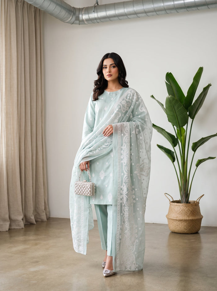 Bundle OF 10 | White Rose By Anaya Noor | Viscose 3PC - image 20