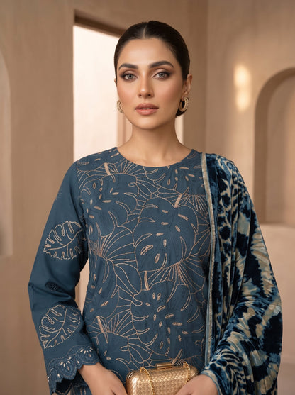 Bundle OF 06 | Luxuria By Anaya Noor | Dhanak With Plachi Shawl 3PC