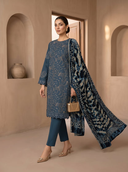 Bundle OF 06 | Luxuria By Anaya Noor | Dhanak With Plachi Shawl 3PC