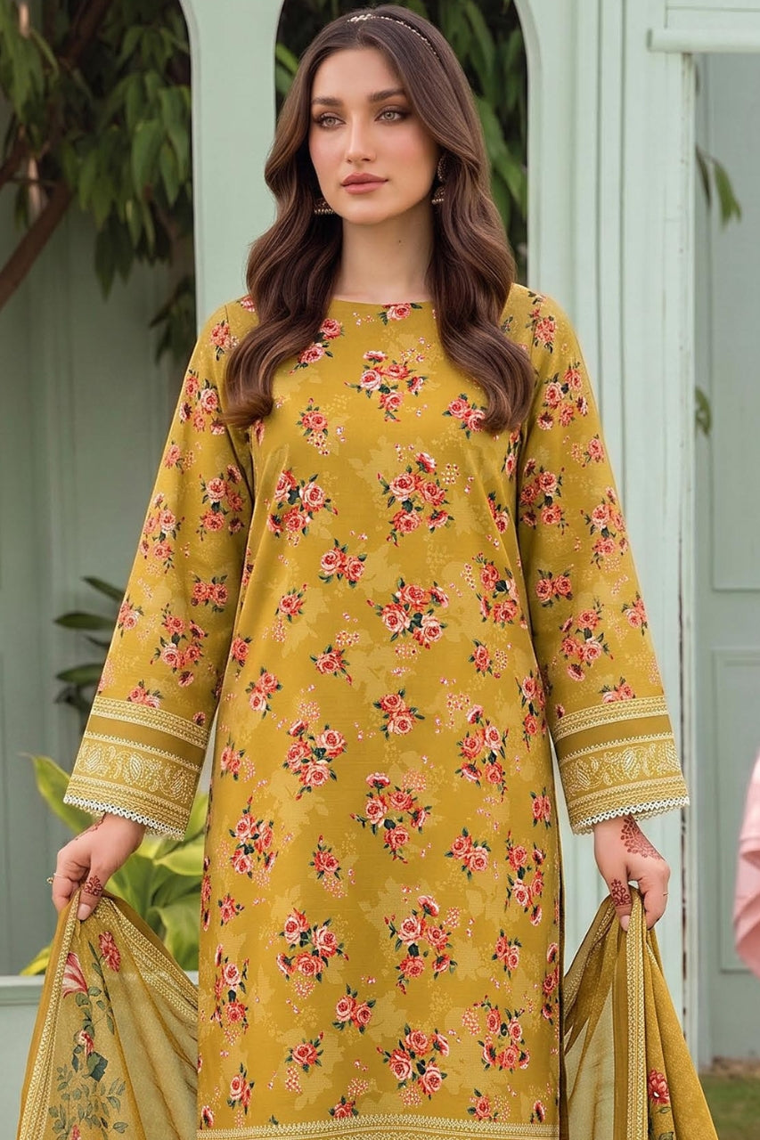 Belleza Digital Printed Khaddar 3PC