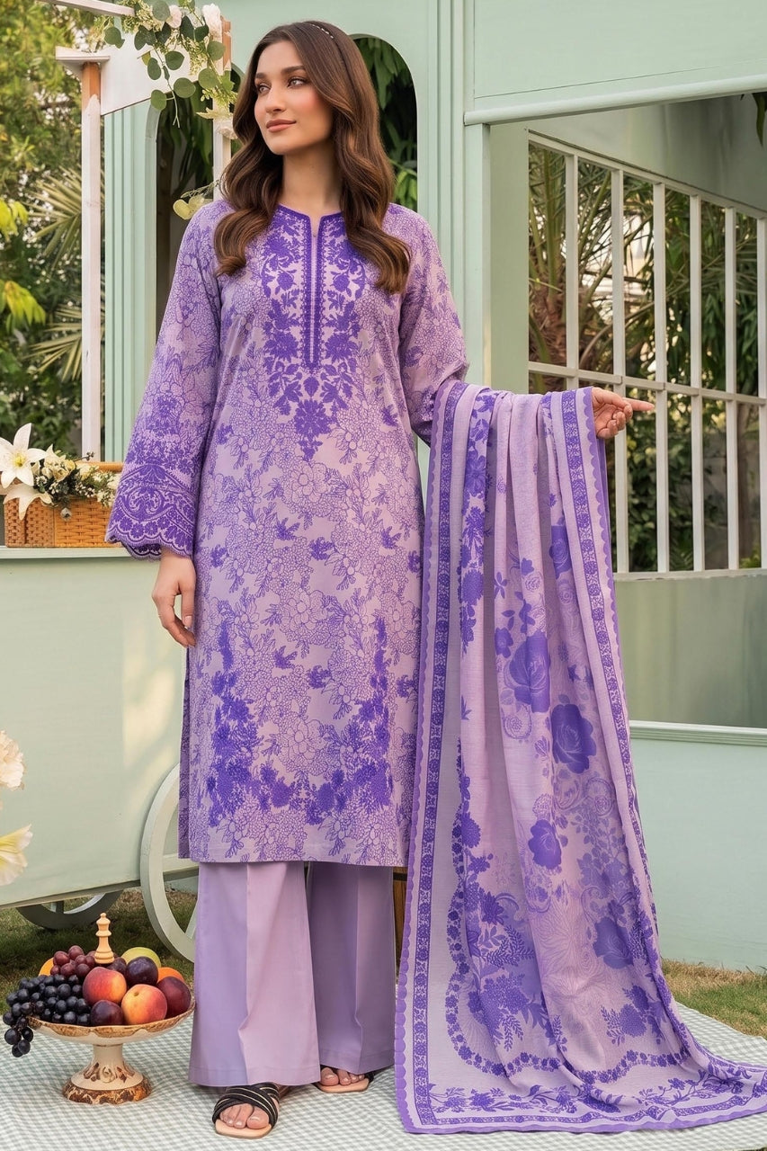Belleza Digital Printed Khaddar 3PC