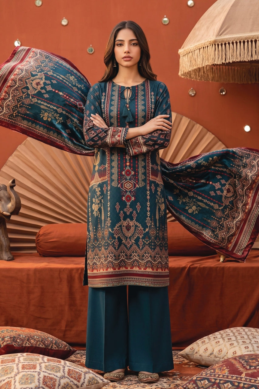 Bundle OF 10 | Zesh | Velvet Dora Viscose 3PC