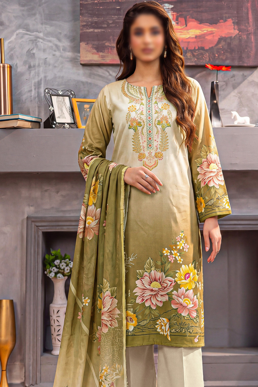 Bundle OF 10 | Asifa Nabeel | Shamoz Silk 3PC