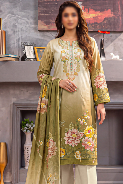 Bundle OF 10 | Asifa Nabeel | Shamoz Silk 3PC