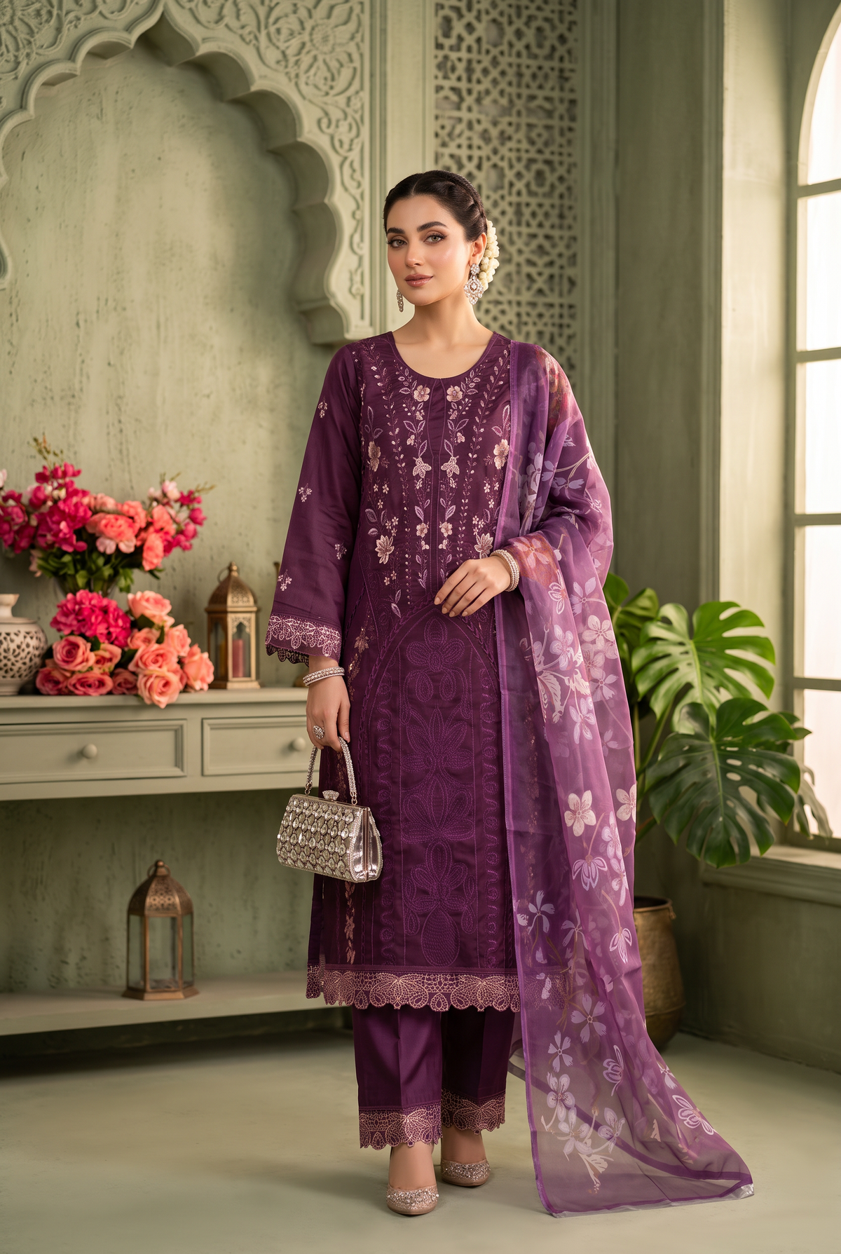 Bundle OF 10 | Kehkashan By Anaya Noor | Linen Viscose 3PC